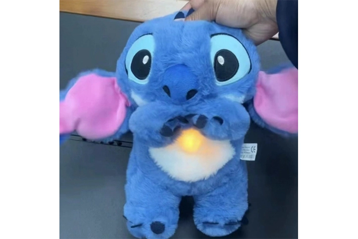 Four Speed Airbag Sound Light Breathing Plush Toy Stitch