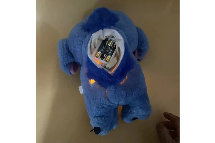 Four Speed Airbag Sound Light Breathing Plush Toy Stitch
